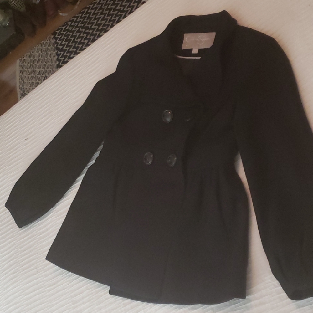 Black pea coat